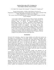 Junction Photovoltge (JPV) Techniques for Ultra-Shallow Junction ...