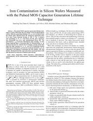 Iron contamination in silicon wafers measured with the ... - IEEE Xplore