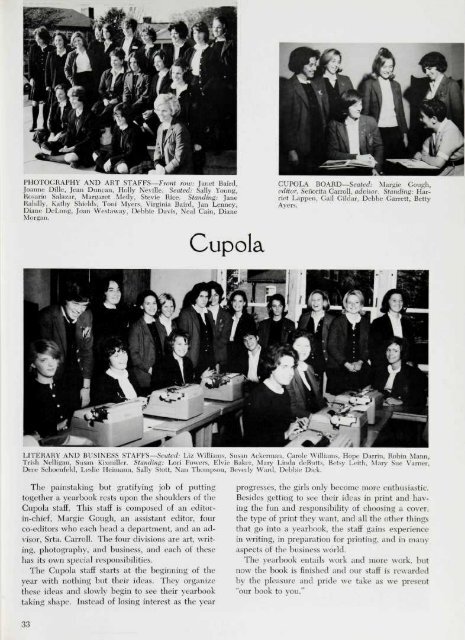 Mount Vernon Seminary Yearbook Cupola 1964