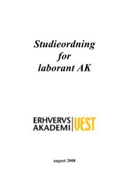 Studieordning for laborant AK