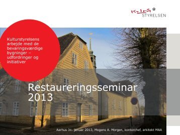 Fredede bygninger - Rum - Arkitektskolen Aarhus