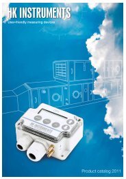 Product catalog 2011 - HK Instruments