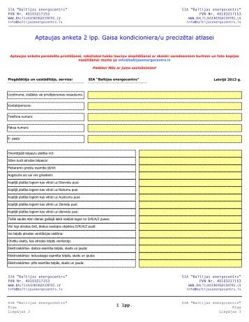 Aptaujas anketa gaisa kondiconiera/u aprÄÄ·inam .pdf formÄtÄ