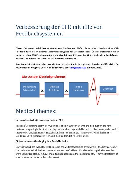 Verbesserung der CPR mithilfe von ... - Laerdal Medical