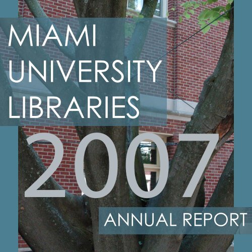 MIAMI UNIVERSITY LIBRARIES eduScapes