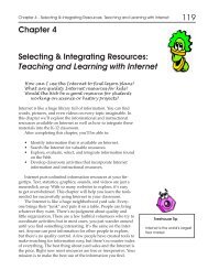 119 Chapter 4 Selecting & Integrating Resources ... - eduScapes
