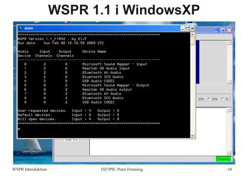 WSPR Introduktion