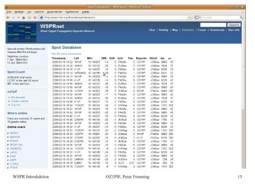 WSPR Introduktion