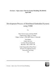 Development Process of Distributed Embedded Systems using VDM