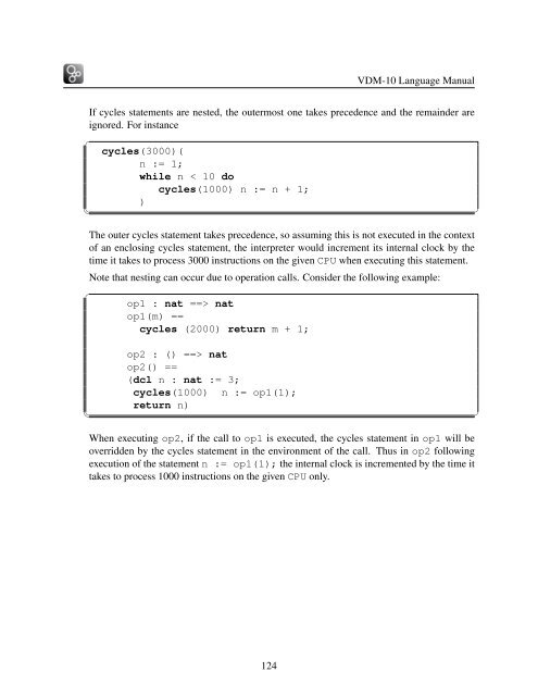 VDM-10 Language Manual