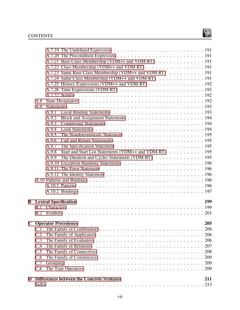 VDM-10 Language Manual