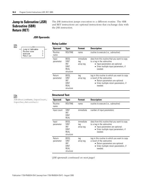 1756-PM003H-EN-E, SFC and ST Programming Languages ...