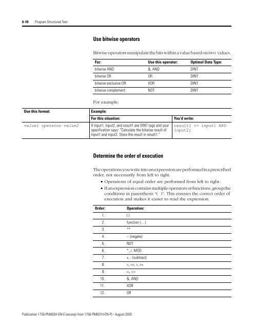 1756-PM003H-EN-E, SFC and ST Programming Languages ...