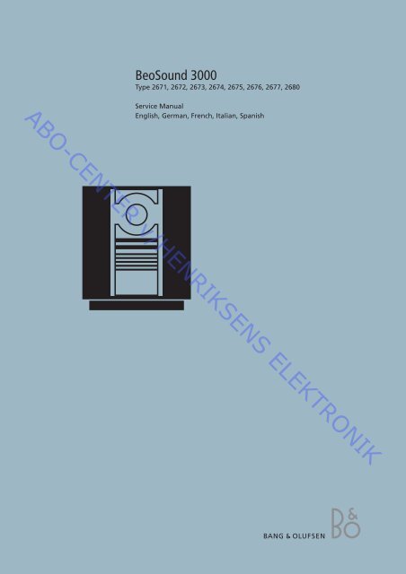 Beosound 3000 Type 2671-2680 .pdf - abo - center