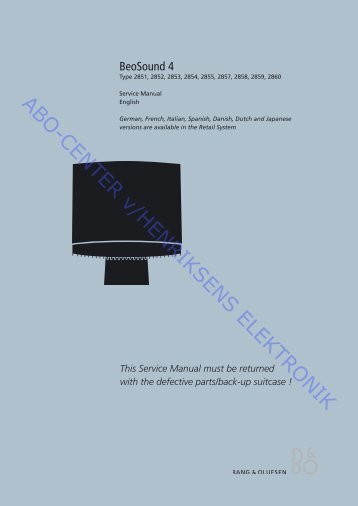 Beosound 4 Type 28xx.pdf - abo - center