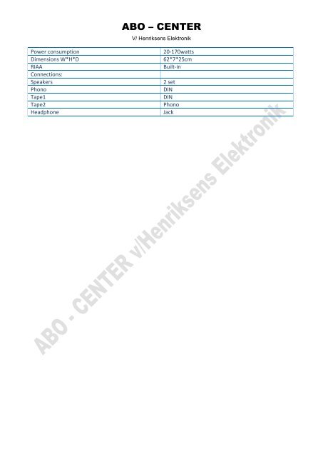 Repdok BeoMaster 1900 100312.pdf - abo - center