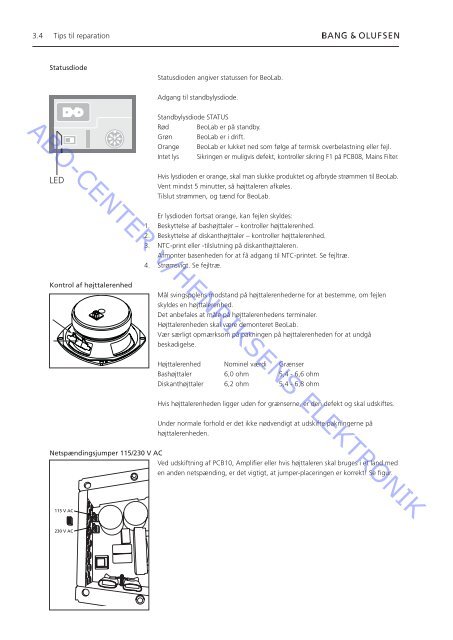 Beolab 10 Type 621x - abo - center