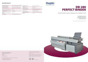 DB-280 PERFECT BINDER