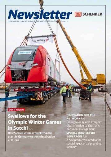 Swallows for the Olympic Winter Games in Sotchi P. 4 - DB Schenker