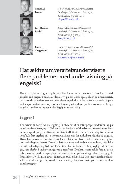 Sprog pÃ¥ universitetet - Aarhus Universitetsforlag