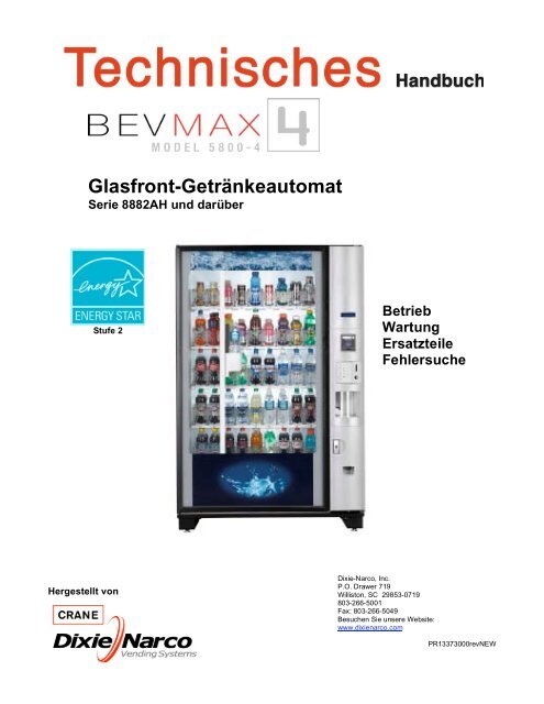 Glasfront-Getränkeautomat