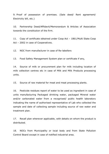 'A' Application for Registration / Renewal - Food Safety and ...