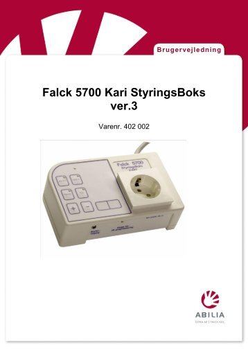 Falck 5700 Kari StyringsBoks ver.3 - Abilia
