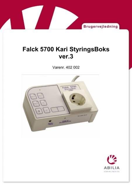 Falck 5700 Kari StyringsBoks ver.3 - Abilia