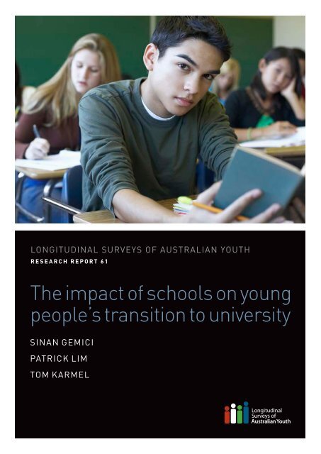 The impact of schools on young people's transition to university