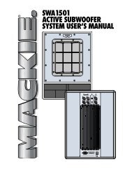 SWA1501 Active Subwoofer System User's Manual - Billebro