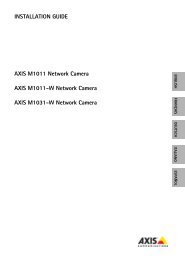 INSTALLATION GUIDE AXIS M1011 Network Camera ... - HD Relay