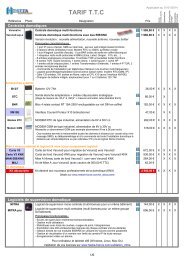 Tarif complet - Hestia France