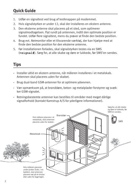 Installations- og betjeningsvejledning for - Kamstrup A/S