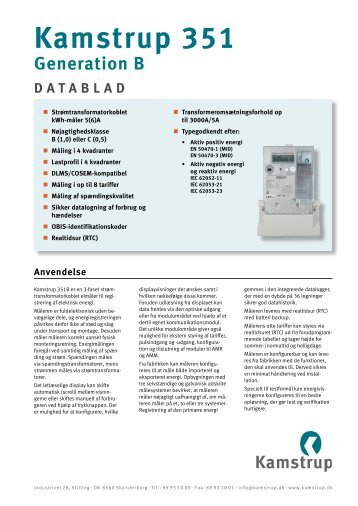 DAtABLAD - Kamstrup