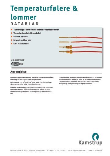 Datablad - Kamstrup A/S