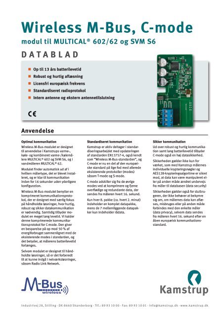 Datablad - Kamstrup A/S