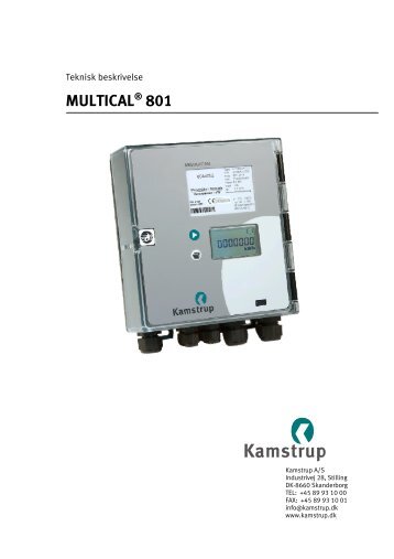 Teknisk beskrivelse - Kamstrup A/S