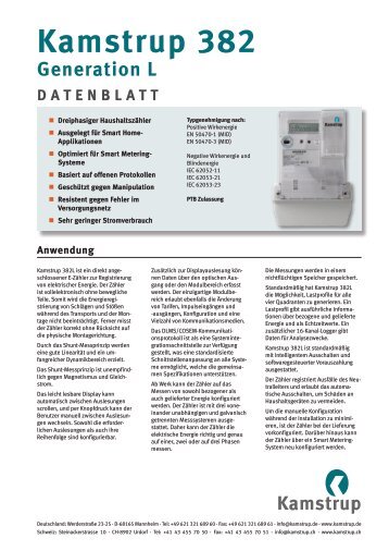 Datenblatt - Kamstrup A/S