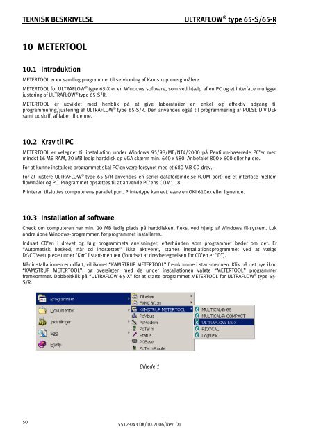 Teknisk beskrivelse - Kamstrup A/S