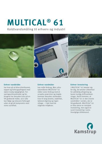 MULTICALÂ® 61 - Kamstrup A/S