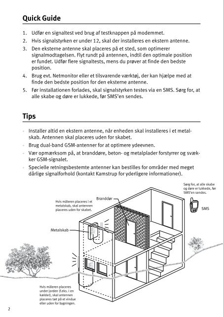 Installations- og betjeningsvejledning for - Kamstrup A/S