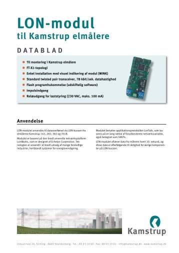 Datablad - Kamstrup A/S