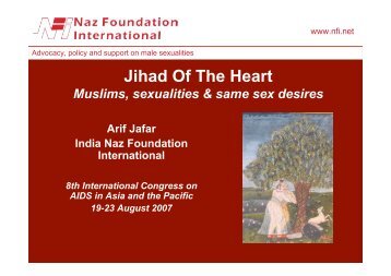 MoOPD02-3 - Arif Jafar - Naz Foundation International