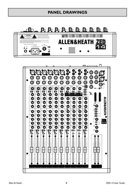 Manual for Allen & Heath ZED-14 USB Mixing Console