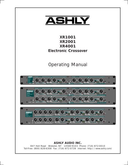 Operating Manual - Pro Sound & Lighting