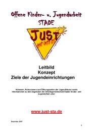 Leitbild Konzept Ziele der Jugendeinrichtungen - Stadt Stade