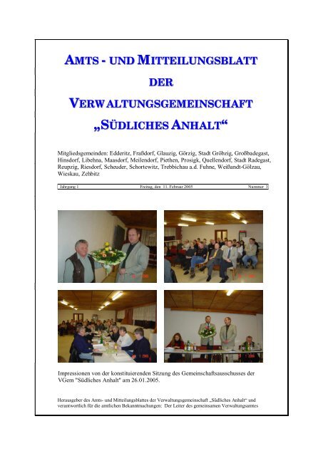 Amtsblatt Nr. 03 - Stadt SÃ¼dliches Anhalt