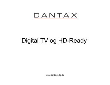 Digital TV i DK = Standarden DVB-T - Dantax