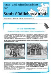 Amtsblatt Nr.10 - Stadt SÃ¼dliches Anhalt