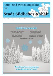 Amtsblatt Nr. 1 - Stadt SÃ¼dliches Anhalt